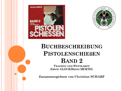 Buchbeschreibung Pistolenschießen Band 2